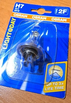 H7 Osram 12V  55W Light Day type 2F, nowe