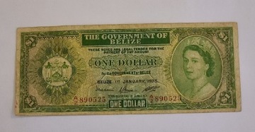 Banknot, Belize, 1 Dolar, 1976!