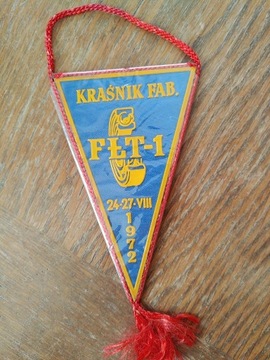 Proporczyk, KRAŚNIK Fab. 1972r. Pamiątka PRL