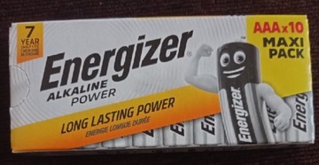 Baterie energizer AAA 10 sztuk.