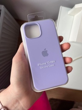 Case iPhone 13 mini etui silikonowe logo apple