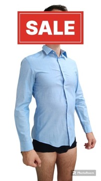 Koszula męska Slim Rozm S niebieska H&M