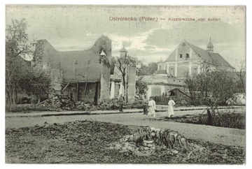 Ostrołęka stara pocztówka Klasztor