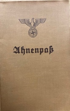 Ahnenpass dokument aryjskiego rodowodu 