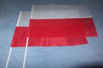 Flaga Polski Chorągiewka materiałowa 30/20 cm