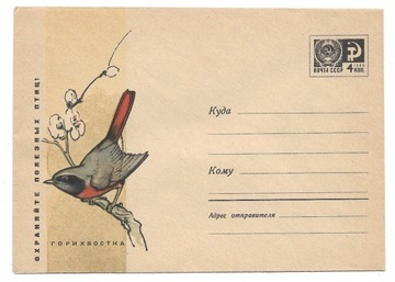 Ptaki - Całostka, Rosja-ZSRR, Pleszka zwyczajna