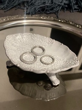Małe vintage naczynko ceramiczne na biżuterię 