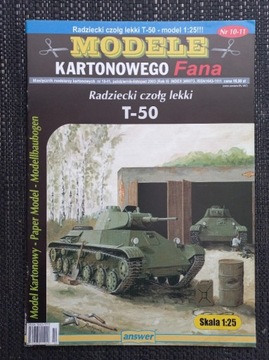 Modele Karton. Fana 2003\10-11 Czołg lekki T-50