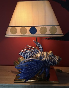 Unikat! Lampa, ręcznie malowana Karmazyna, Versace