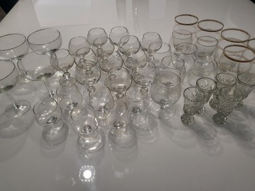 PRL kieliszki szklanki