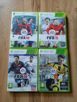 Zestaw gier z serii FIFA na XBOX 360