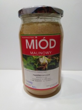 Miód Malinowy 1200g