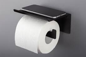 Uchwyt na papier toaletowy czarny 