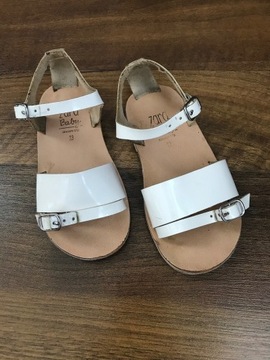 Sandałki Zara 23 białe 
