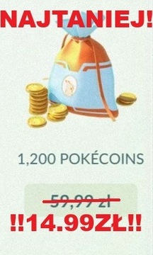 Pokemon Go 1200 POKECOINS Poke Coins  NAJTANIEJ