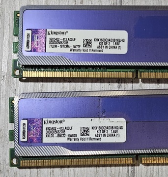 Pamięć DDR3 Kingston Hyper-X KH1600C9AD3B1K2 4GB