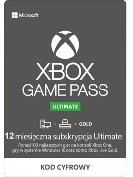 XBOX GAME PASS ULTIMATE 12 MIESIĘCY KOD