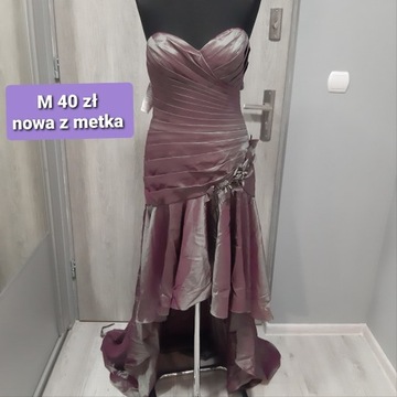 Śliczna balowa suknia na sesje Rozmiar M 