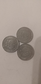 3 szt. stara moneta z PRL 20gr. z roku 1973