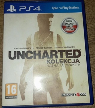 Gra Uncharted na konsolę ps4.