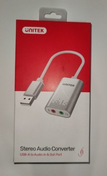 Unitek karta dźwiękowa Y-247A USB stereo