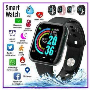 Smartwatch Y68 D20 Zegarek USB Bluetooth z Pulsome