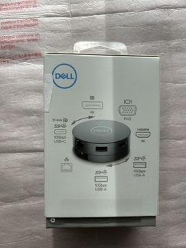 Mobilna stacja dokująca Wieloportowy adapter 7 w 1 USB-C Dell DA310