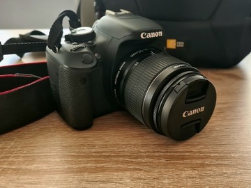 Canon EOS 600D z obiektywem EFS 18-55mm + dodatki