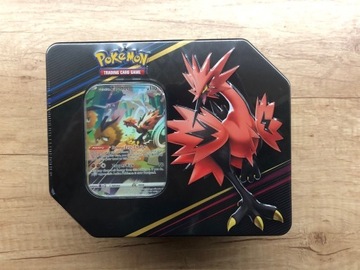 Crown Zenith tin Galarian Zapdos Box ETB puszka