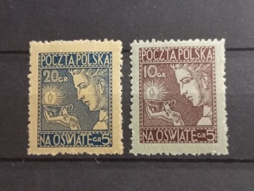 Polska Fi 228-229 * 1927 Na oświatę