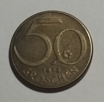 50 groschen Austria Osterreich 1973