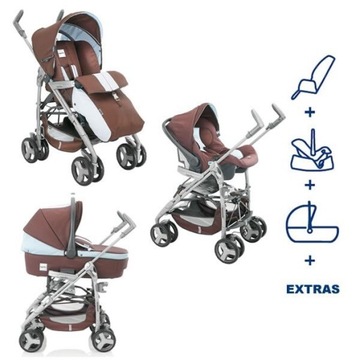 INGLESINA ZIPPY FREE SYSTEM 3 W 1 WÓZEK SPACERÓWKA