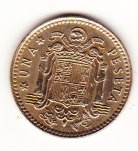 HISZPANIA ... 1 peseta ... 1975 ... KM 806