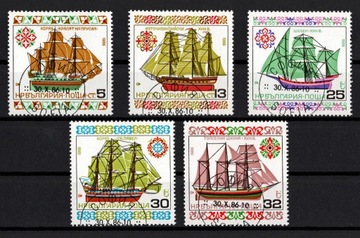 Bułgaria 1986 rok znaczki (kas.) nr Mi 3504 - 3508