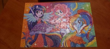 Puzzle My Little Pony Equestria Girls brokatowe 6+