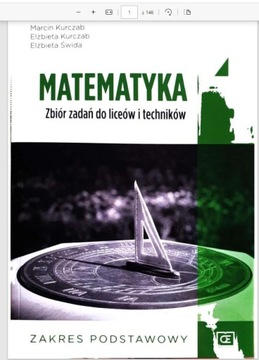 Matematyka 4 podstawa zbiór zadań OE