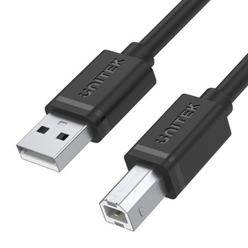 Unitek Y-C420GBK Przewód USB 2.0 AM-BM 3 metry
