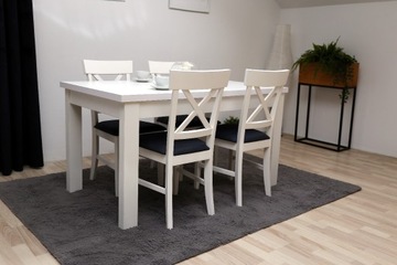 Stół pokojowy 140x80 rozkładany laminat biały