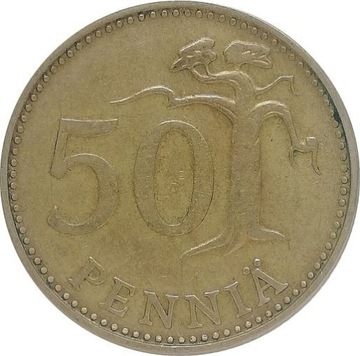 Finlandia 50 pennia 1977, KM#48