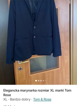 Elegancka marynarka meska Tom Rose rozmiar XL