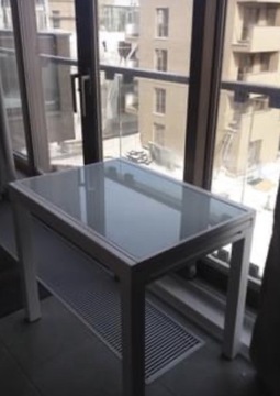 Stół rozkładany szklany nowoczesny design