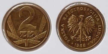 Moneta 2 złote 1988 r.