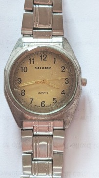 SHARP Zegarek stalowo-metalowa Bransoletka