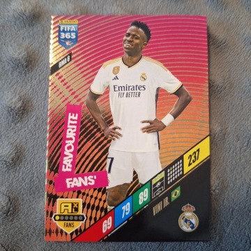 Panini FIFA 365 2024 Fans Favourite RMA 6 Vini Jr