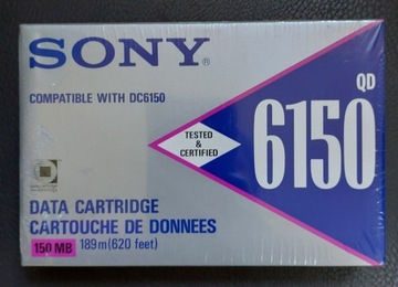 Kasety Sony 6150 zafoliowane. Zestaw 5 sztuk 