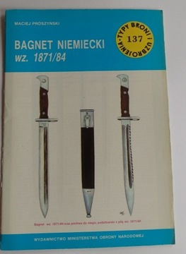 Typy broni TBiU 137 bagnet niemiecki