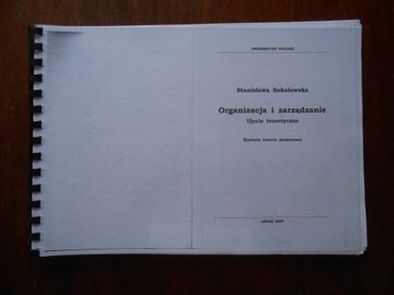 Organizacja i zarzadzanie - S.Sokolowska 