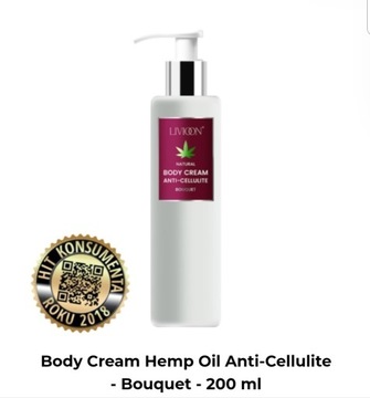 Body Cream Hemp Oil Anti-Cellulite - Bouquet - 200