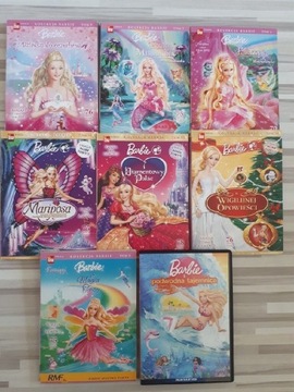 Barbie kolekcja filmowa na płytach 8 szt.