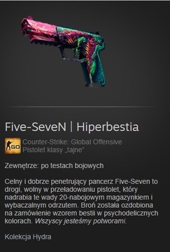 Five-SeveN Hiperbestia Hyper Beast CS GO CS2 SKIN